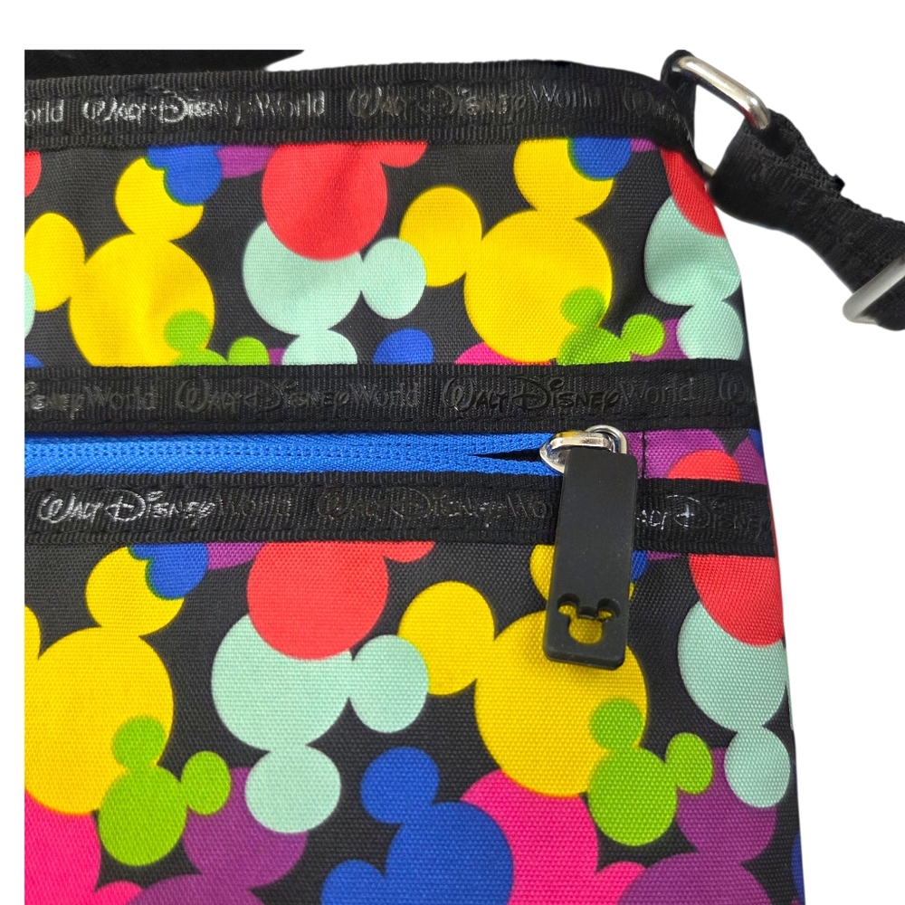 Disney Parks Mouse Icons Crossbody Bag Handbag Purse  Multicolred Black Mickey - Picture 10 of 16